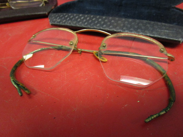 VINTAGE EYEGLASSES, WITH CASES