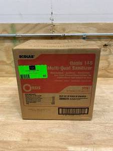 lot 82 image: ECOLAB-  1 Case of Oasis 146 Food Grade Sanitizer, Disinfectant, Deodorizer (4-  1 Gallon Bottles). Expired 112018
