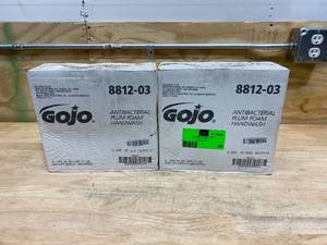 lot 85 image: GOJO Lot of 2 Cases of-  Antibacterial Foam Handwash, Refill, Plum, 1250mL Refills (3 Per Case). Expired 082019