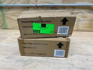 lot 70 image: HUSKY Lot of 2-  4 in. Black Caster Kits for Welded Steel Garage Cabinets