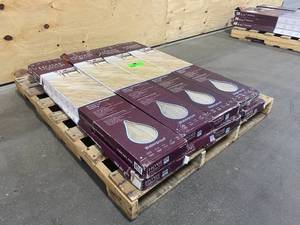 lot 37 image: HOME DECORATORS COLLECTION Lot of 8 Cases of-  Almond Truffle Maple 7 in. x 42 in. Rigid Core Luxury Vinyl Plank Flooring (20.8 sq. ft.  case)