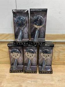 lot 46 image: JACUZZI Lot of 5-  Theraspin Chrome 6-Spray Handheld Shower 2.5-GPM (9.5-LPM)