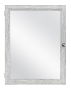 lot 59 image: GLACIER BAY 20 in. x 26 in. Recessed or Surface Mount Framed Medicine Cabinet in Gray
