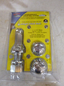 Valley Interchangeable Trailer Ball Mount System