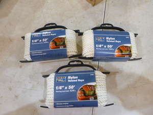 3 Spools of Reese Nylon Twisted Rope