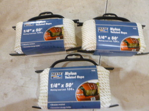 3 Spools of Reese Nylon Twisted Rope