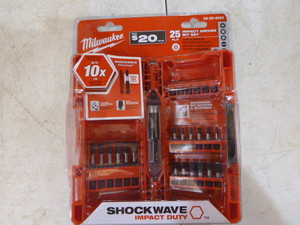 Milwaukee 25 Piece Impact Driver Bit Set
