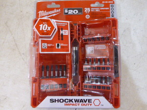 Milwaukee 25 Piece Impact Driver Bit Set