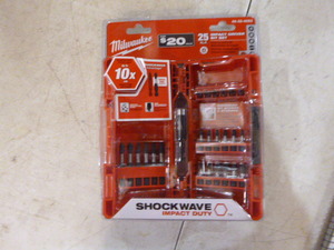 Milwaukee 25 Piece Impact Driver Bit Set