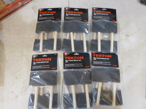 6 Packs of Tekton Foam Brush Sets