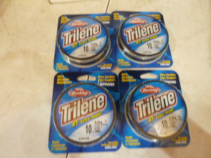 4 Spools of Berkley Trilene XT Extra Tough Fishing Line