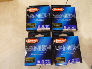 4 Spools of Berkley Vanish Fishing Line
