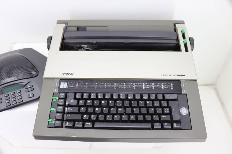 Brother Typewriter and Conference Phone