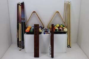 Pool Balls, Cues & Tips
