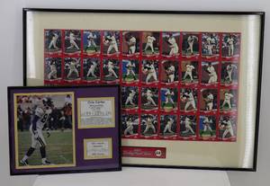 2002 SF Giants Poster & Chris Carter 2001 Memorabilia