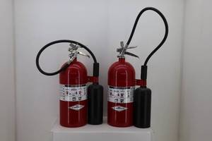 (2) Carbon Dioxide Fire Extinguishers