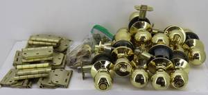 Brass Hinges & Door Knobs