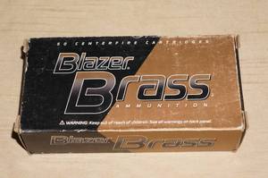 lot 14 image: 50 Blazer Brass 9mm Luger 115 Gr FMJ Ammo