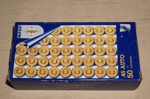 lot 36 image: 50 Denel .45 Auto 220 Gr FJ Ammo