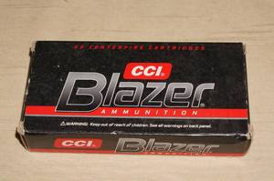 lot 41 image: 50 CCI Blazer .380 Auto 95 Gr TMJ Ammo