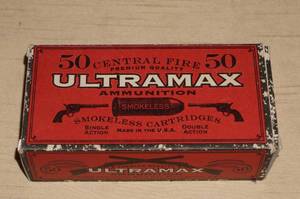 lot 42 image: 50 Ultramax .45 Colt 250 Gr RN FP Ammo
