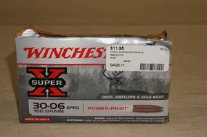 lot 52 image: 20 Winchester Super-X .30-06 Springfield 150 Gr PP Ammo