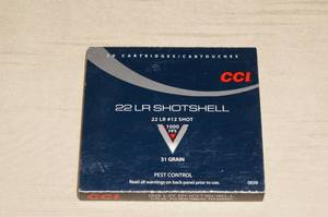 lot 63 image: 20 CCI .22 LR #12 Shotshell Ammo