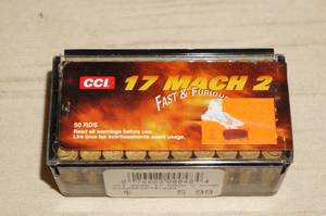 lot 64 image: 50 CCI Mach 2 .17 Varmint Ammo