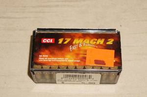lot 65 image: 50 CCI Mach 2 .17 Varmint Ammo