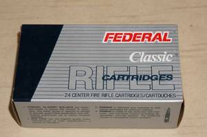 lot 71 image: 24 Federal Classic .30-30 Win 150 Gr Hi-Shok Soft Point FN Ammo