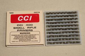 lot 117 image: 100 CCI 400 Small Rifle Primers