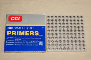 lot 119 image: 100 CCI 500 Small Pistol Primers