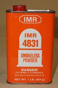 lot 122 image: 1 Lb DuPont IMR 4831 Smokeless Powder