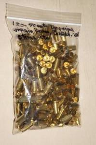 lot 128 image: 150 Unprimed Virgin .40 Cal Brass Casings