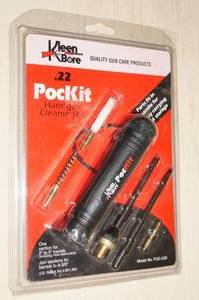 lot 133 image: Unused Kleen Bore .22 Pockit Handgun Cleaning Kit