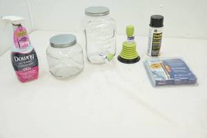 Water pipe, cables, glassware, cleaning
