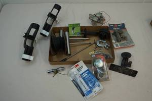Rod holders, wiring, boat parts
