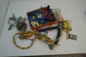 Ropes, straps, binder clips