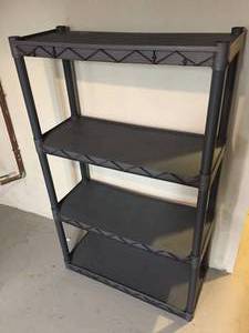 Plano 4 Shelf Plastic Storage Rack