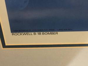 Rockwell B-1B Bomber Framed Art Print by Dru Blair