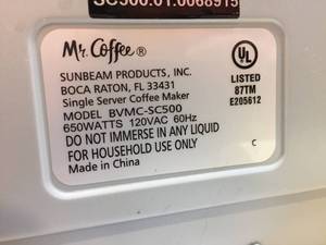 Mr Coffee Single Cup K-Cup Brewing System