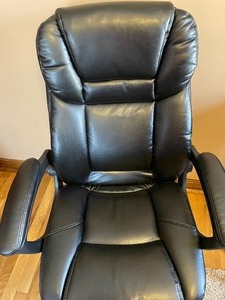 Black Leather Office Chair from Office Max