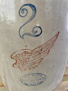Redwing Pottery 2 Gallon Crock