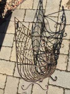 Ornate Metal Magazine Rack