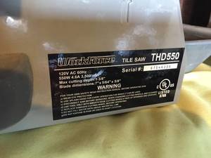 Work Force Tile Saw