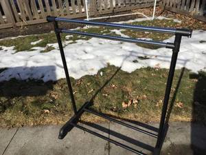 Rolling Expandable Clothing Rack