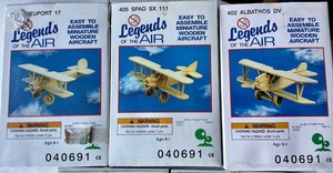 Legends of the Air Wooden Aircraft Kits