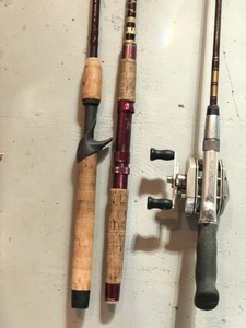 2 Fishing Rods and a Fishing Rod & Reel