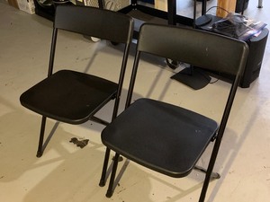 Two Light Weight Folding Chairs