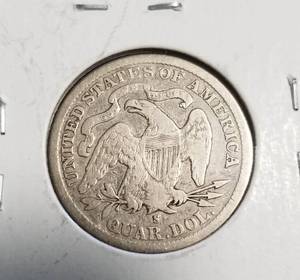 1888-S US SEATED LIBERTY QUARTER FINE